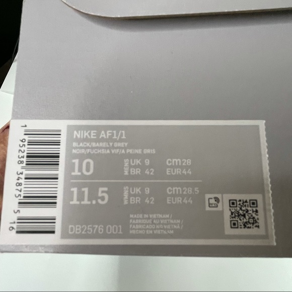 Nike Air Force 1 of 1 Mens Size 10 Sneakers Velcro - Picture 12 of 12